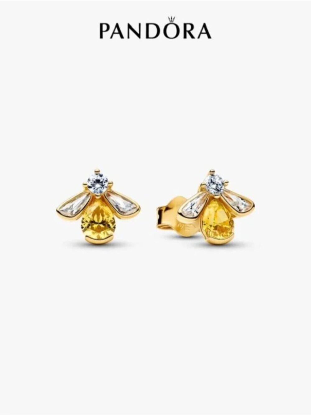 Pandora Honey Bee Stud Earrings